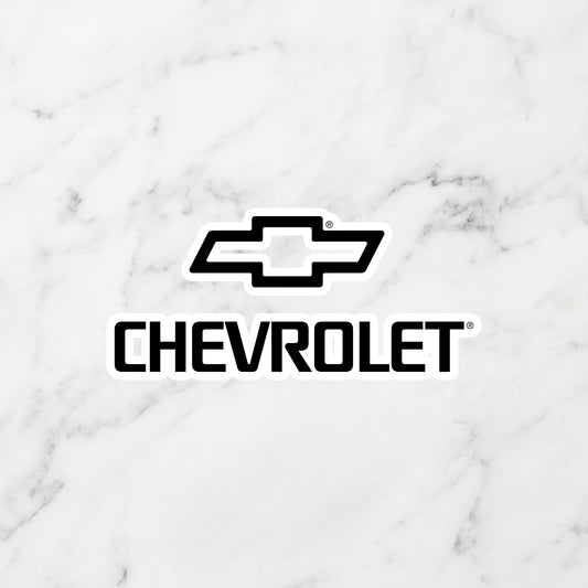 Chevrolet Kiss-Cut Vinyl Sticker – Black Stealth Edition