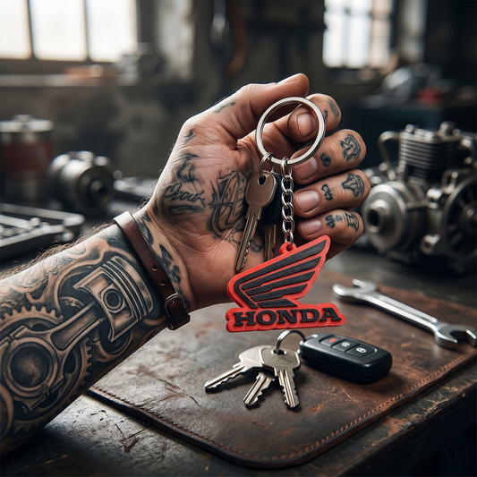 Custom Business Logo Keychain - 3D Printed Personalized Keyring