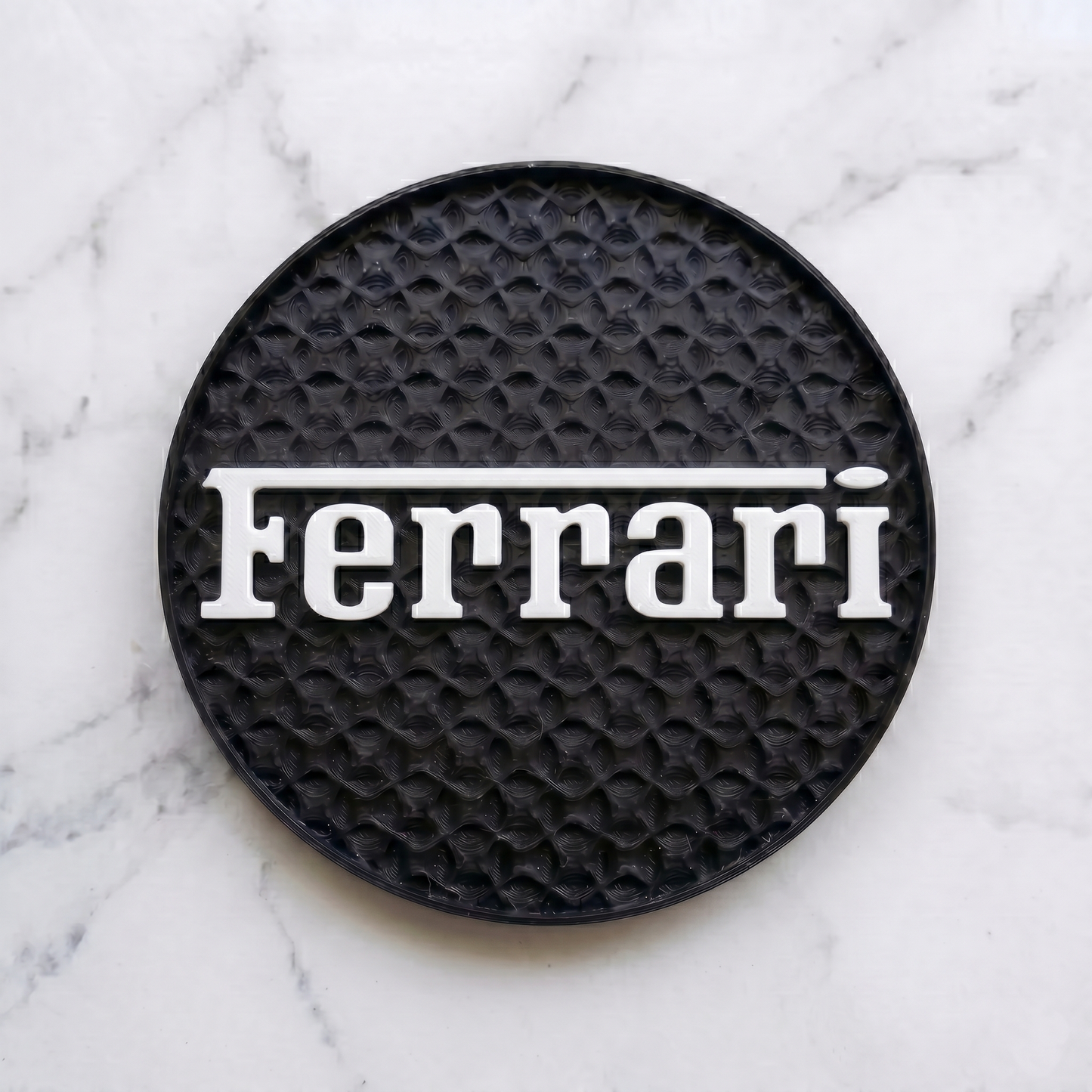 Ferrari Custom 3D Logo Coaster – Personalized Edition