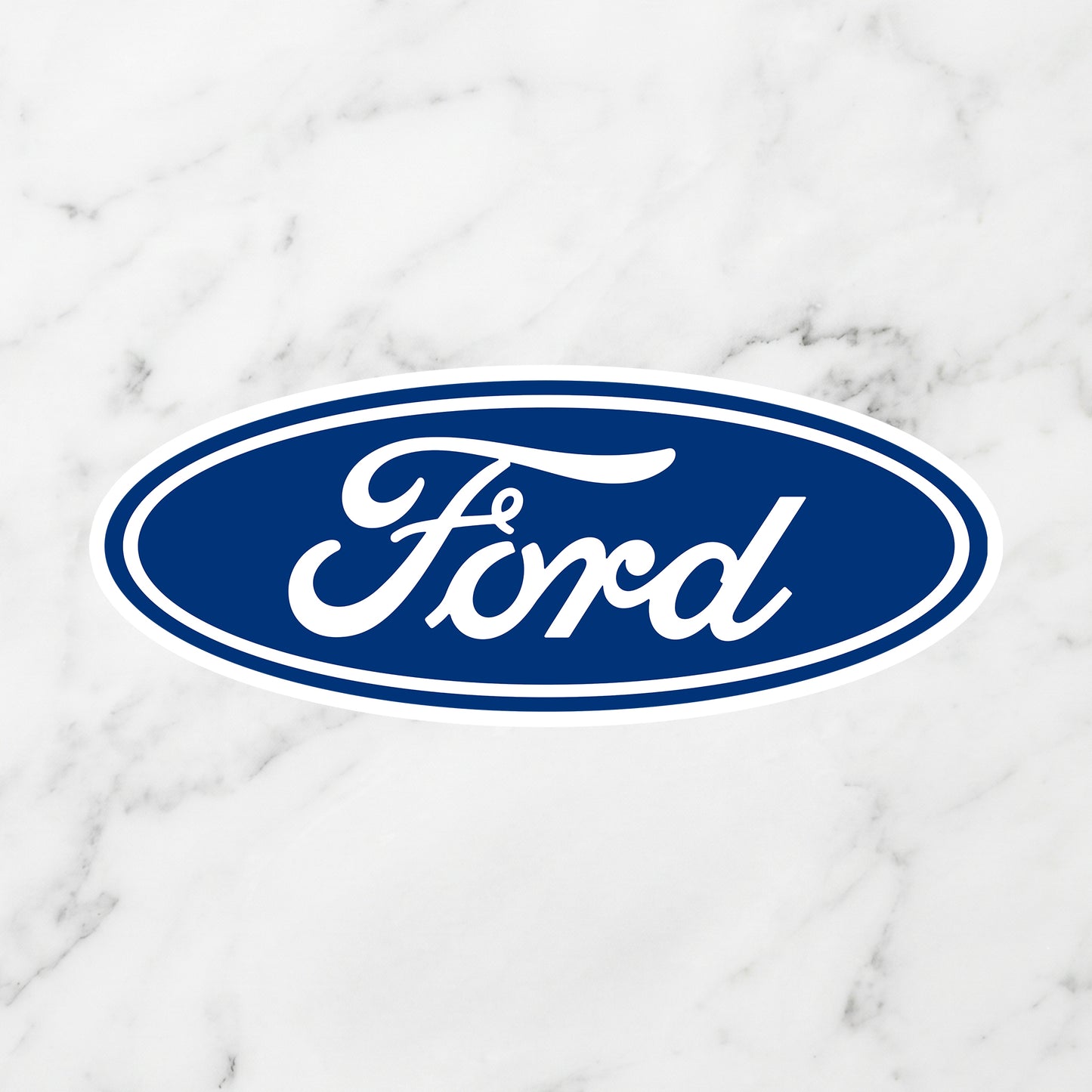 Ford Blue Oval Logo Kiss-Cut Vinyl Sticker – Heritage Script Edition