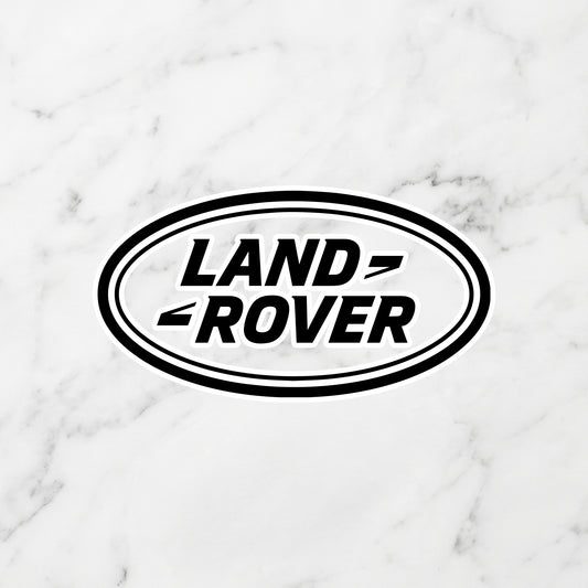 Land Rover Oval Logo Kiss-Cut Vinyl Sticker – Adventure Stealth Edition