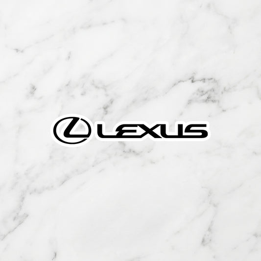 Lexus Kiss-Cut Vinyl Sticker – Modern Luxury Stealth Edition