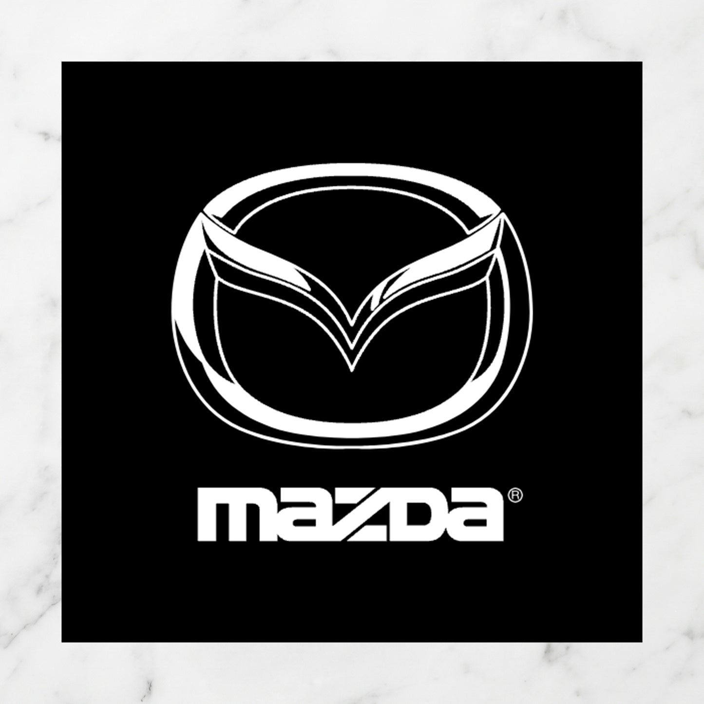 Mazda "Flying M" Logo Kiss-Cut Vinyl Sticker – JDM Stealth Edition