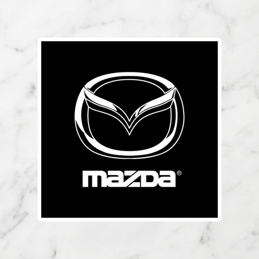 Mazda "Flying M" Logo Kiss-Cut Vinyl Sticker – JDM Stealth Edition
