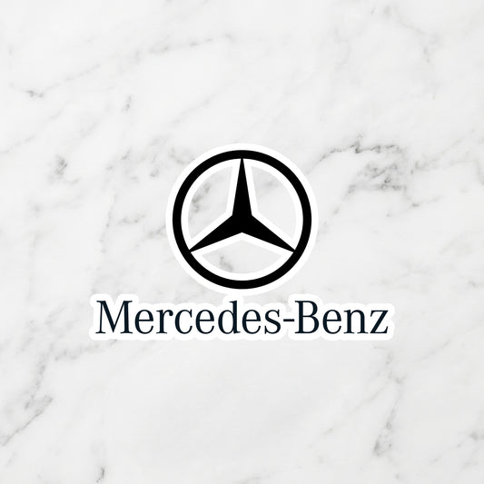 Mercedes-Benz Star Kiss-Cut Vinyl Sticker – Silver Lining Edition