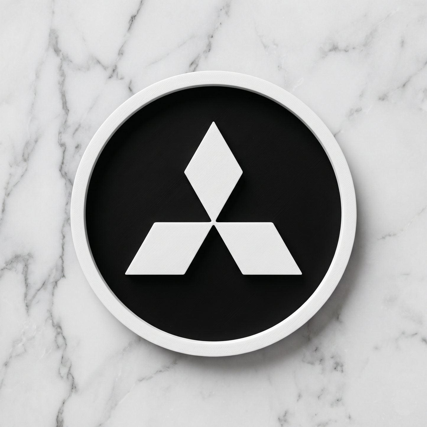 Mitsubishi Custom 3D Logo Coaster – Personalized Edition