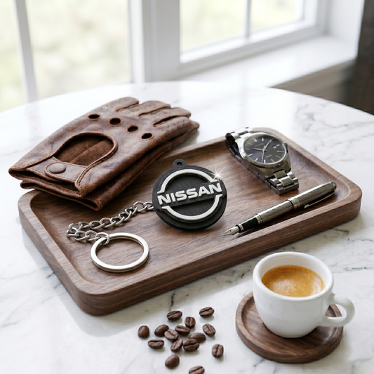 Nissan 3D Logo Keychain – Modern Stealth Edition