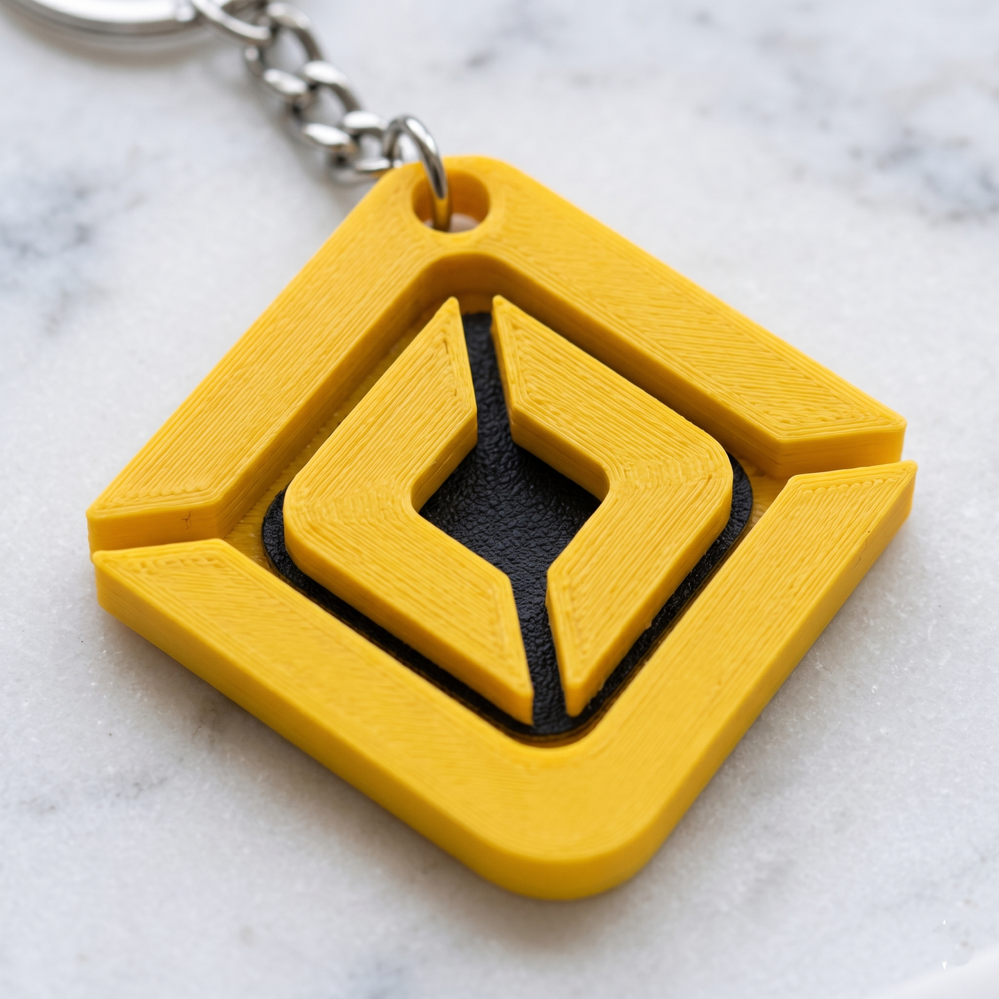 Rivian 3D Compass Keychain – Adventure Yellow Edition
