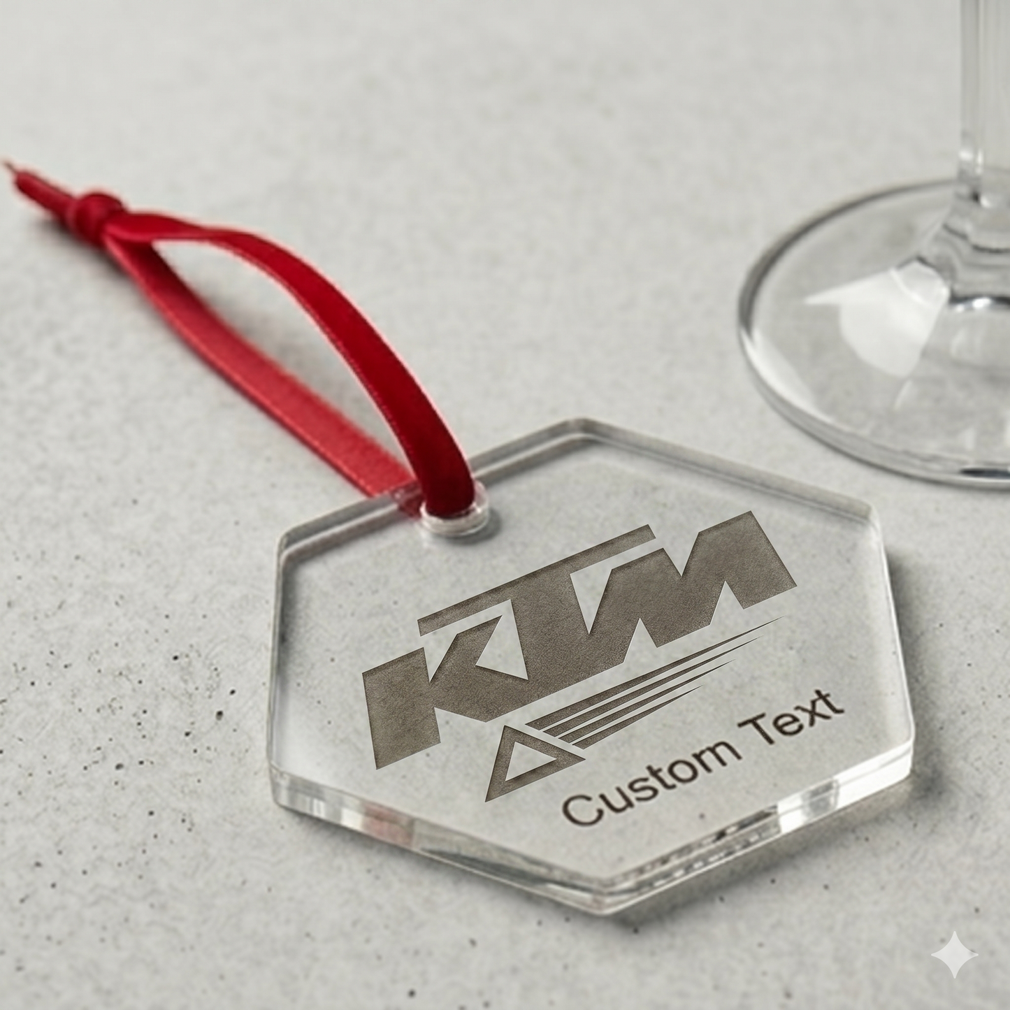 Custom KTM Motorcycle Acrylic Ornament
