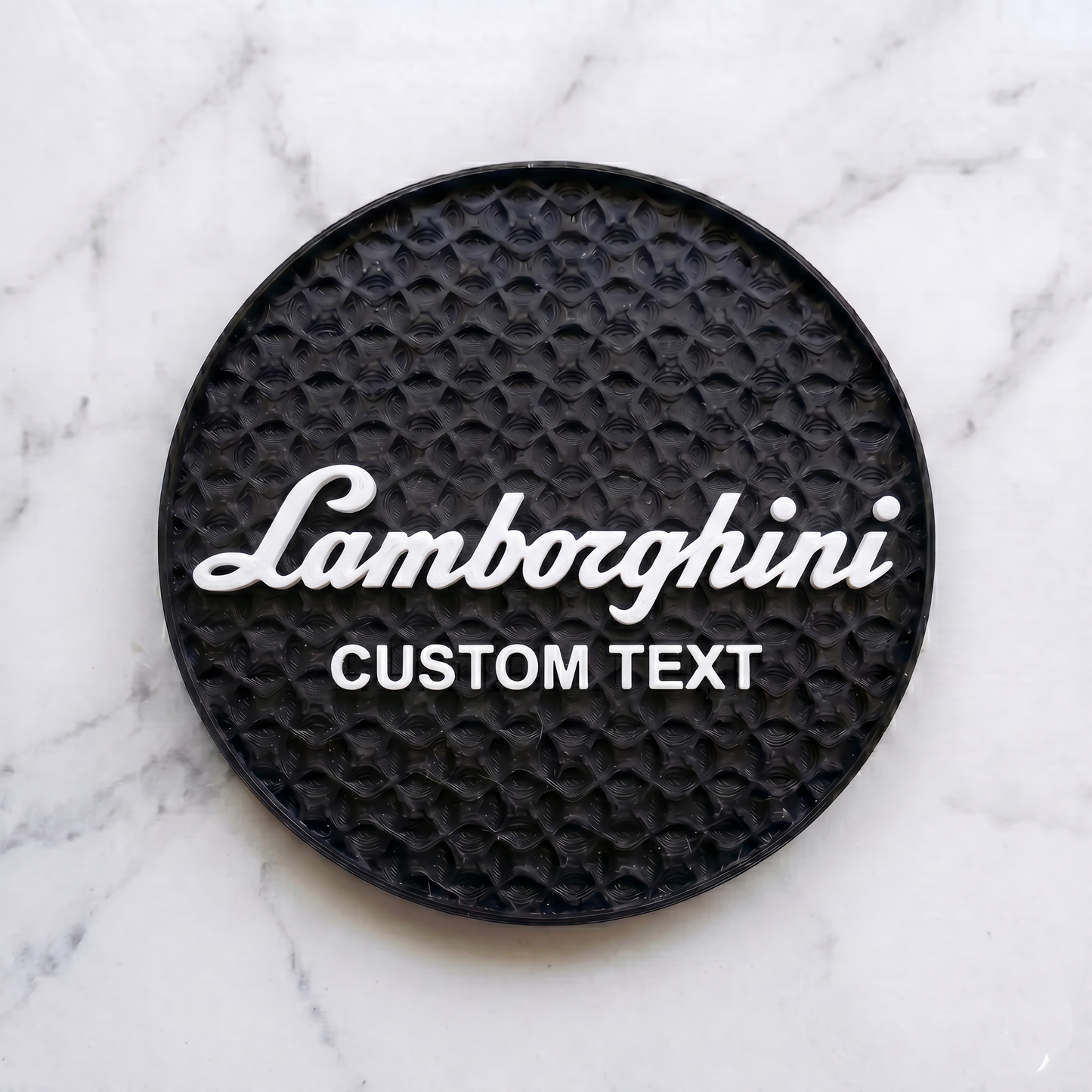 Lamborghini Custom 3D Logo Coaster – Personalized Edition