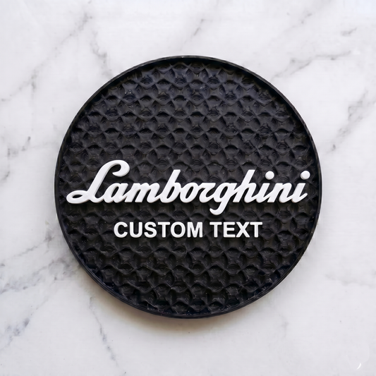 Lamborghini Custom 3D Logo Coaster – Personalized Edition