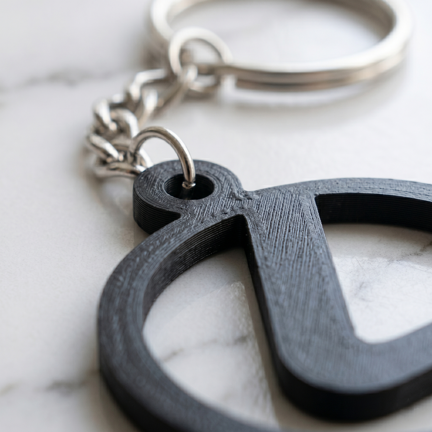 Lexus 3D Logo Keychain – Obsidian Stealth Edition