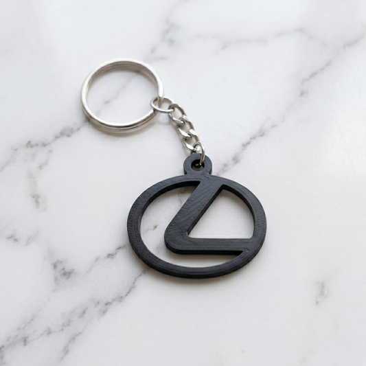 Lexus 3D Logo Keychain – Obsidian Stealth Edition