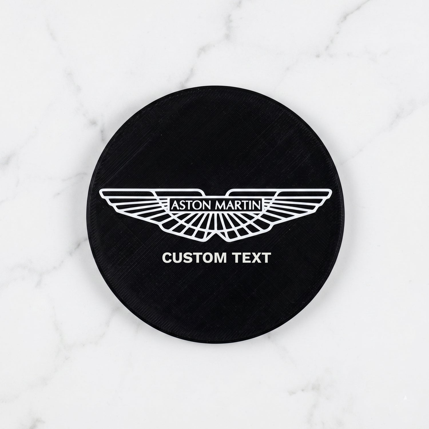 Aston Martin Custom 3D Logo Coaster – Personalized Edition