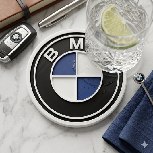 BMW Custom 3D Logo Coaster – Personalized Edition