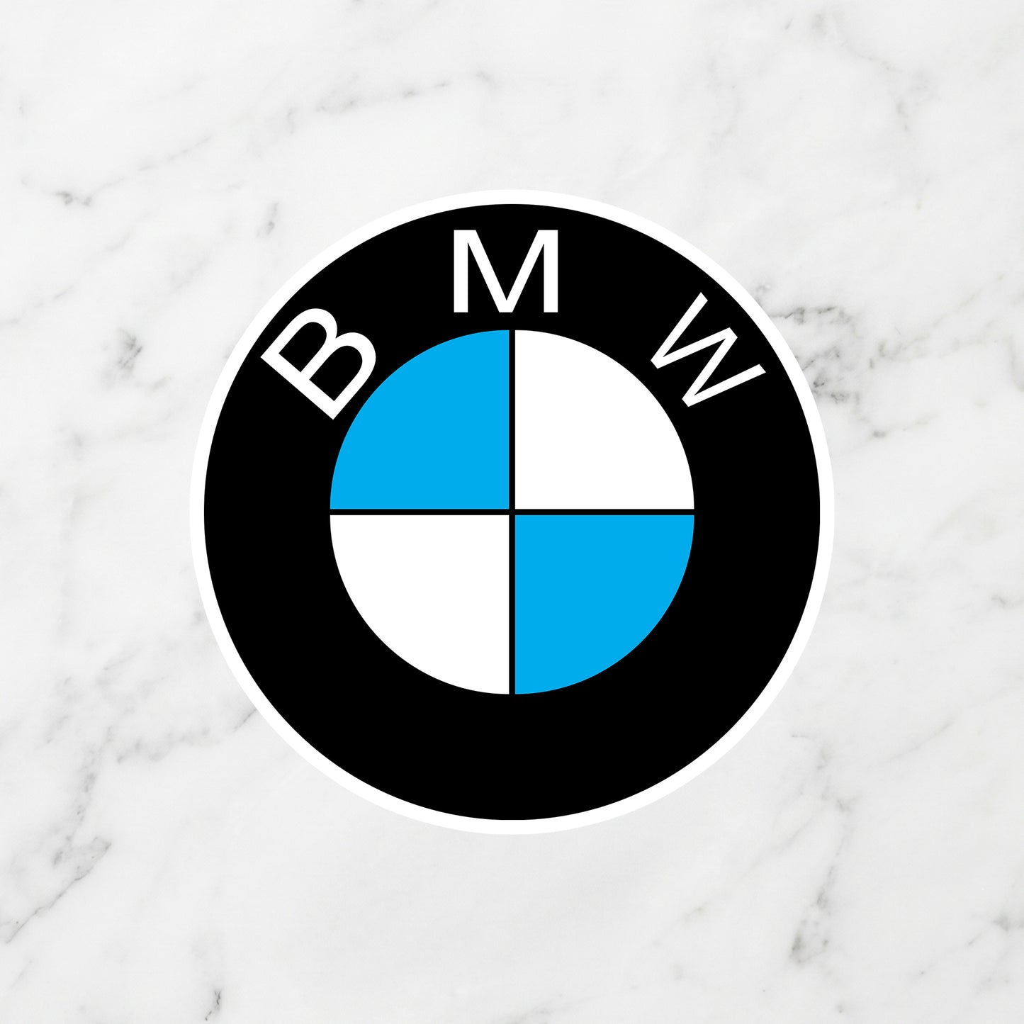 BMW Roundel Logo Kiss-Cut Vinyl Sticker – Classic M-Sport Edition