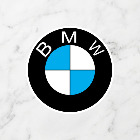 BMW Roundel Logo Kiss-Cut Vinyl Sticker – Classic M-Sport Edition