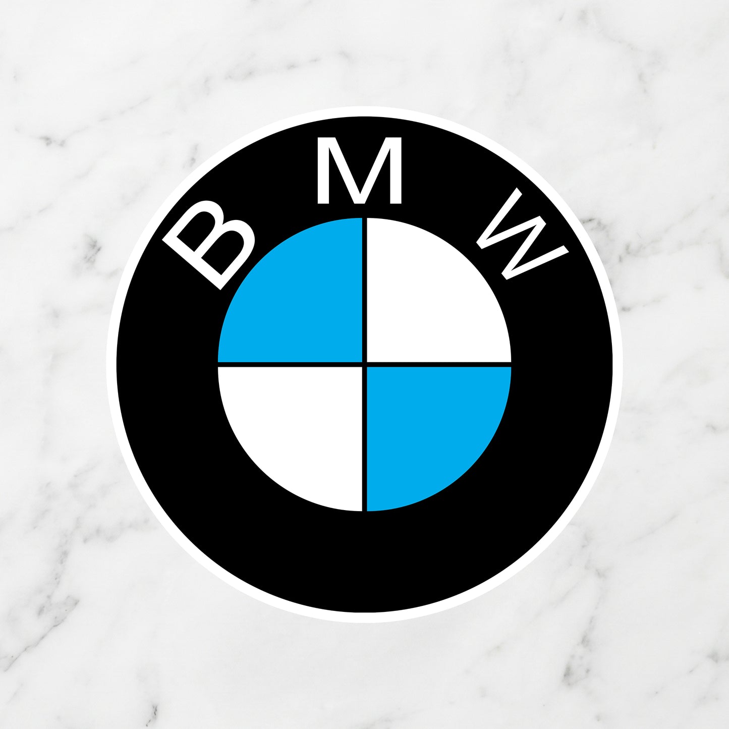 BMW Roundel Logo Kiss-Cut Vinyl Sticker – Classic M-Sport Edition