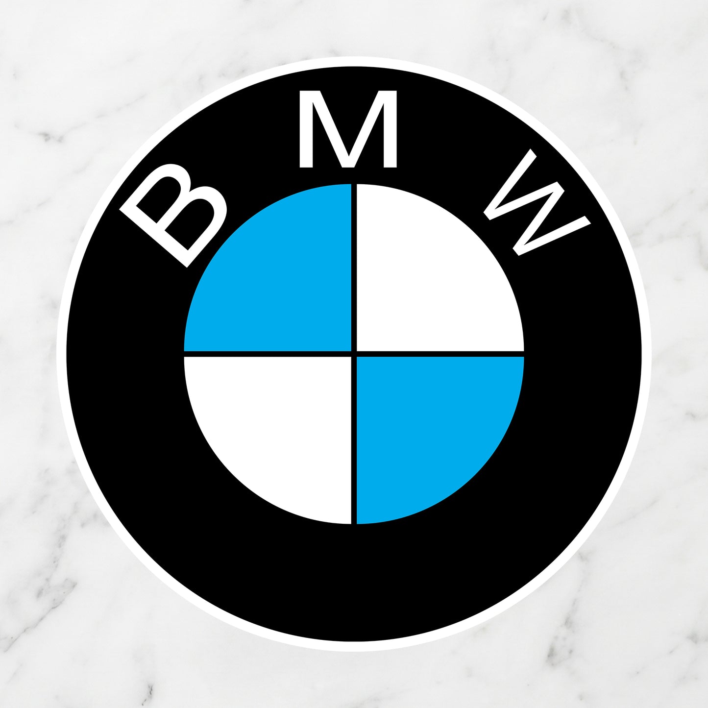 BMW Roundel Logo Kiss-Cut Vinyl Sticker – Classic M-Sport Edition
