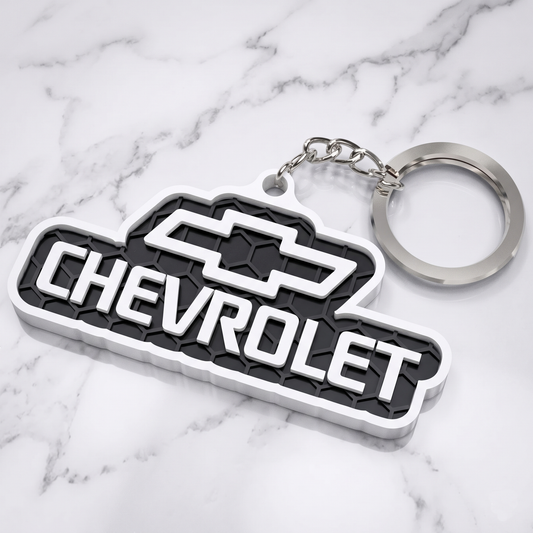 Chevrolet 3D Logo Keychain – Chevy Bowtie Stealth Edition
