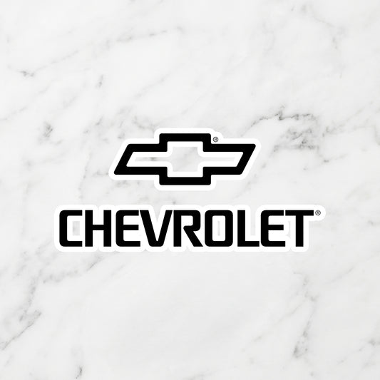 Chevrolet Kiss-Cut Vinyl Sticker – Black Stealth Edition