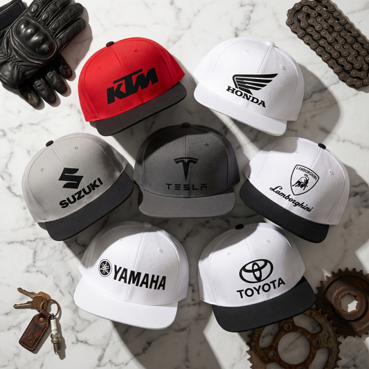 Custom Logo DTFlex Snapback Hat – Premium Full-Color Flat Bill Cap
