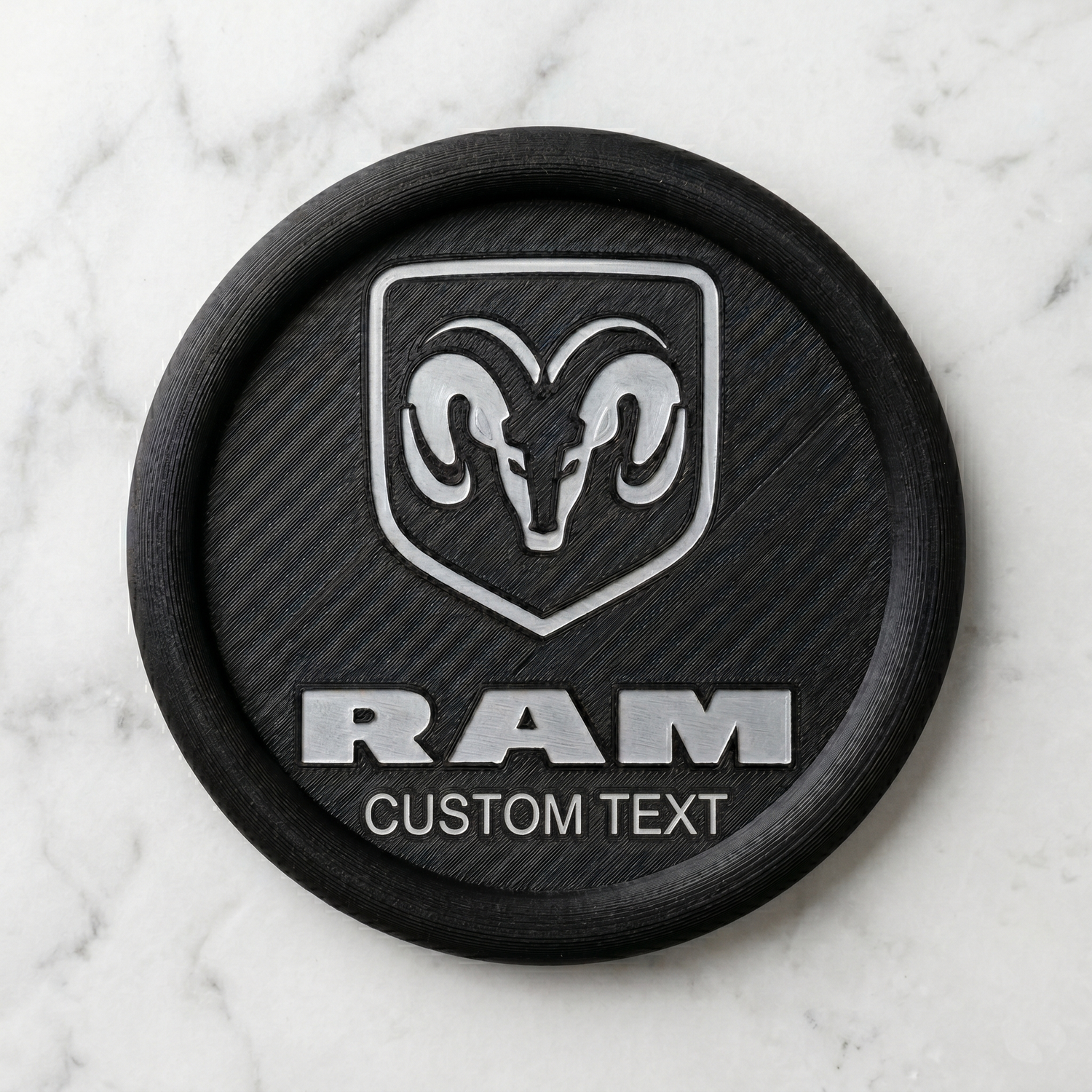Dodge Custom 3D Logo Coaster – Personalized Edition