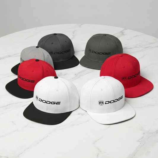 Dodge Ram Heritage Snapback Hat – Flat Bill Cap