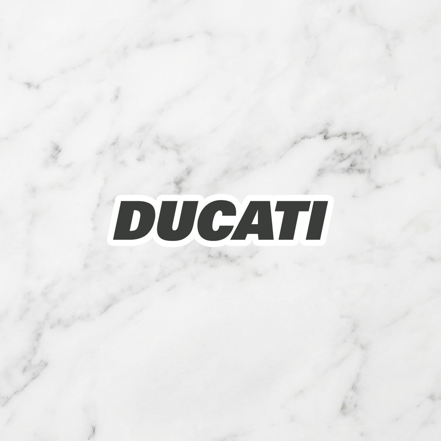 Ducati Kiss-Cut Vinyl Sticker – Racing Stealth Edition