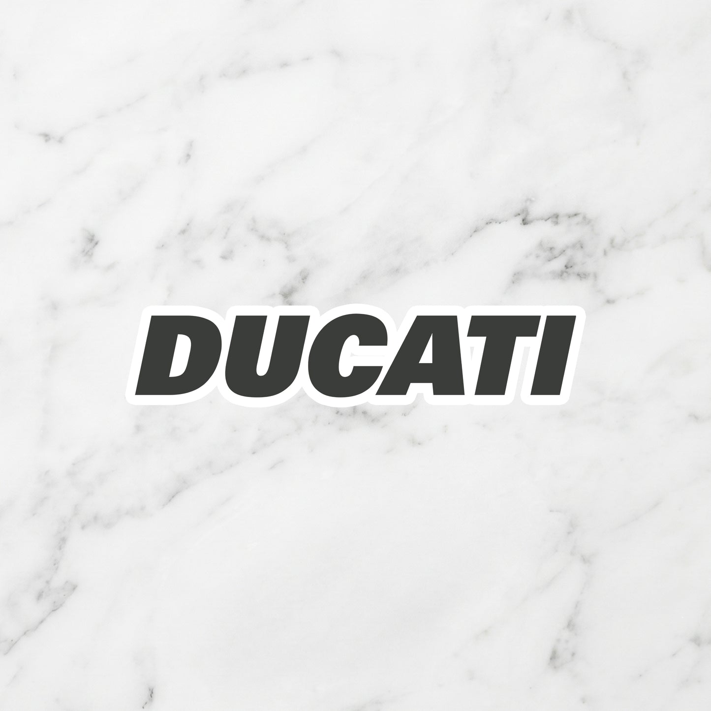 Ducati Kiss-Cut Vinyl Sticker – Racing Stealth Edition