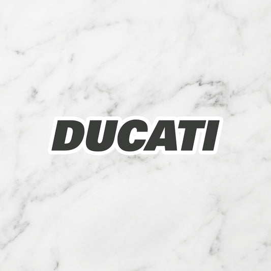 Ducati Kiss-Cut Vinyl Sticker – Racing Stealth Edition