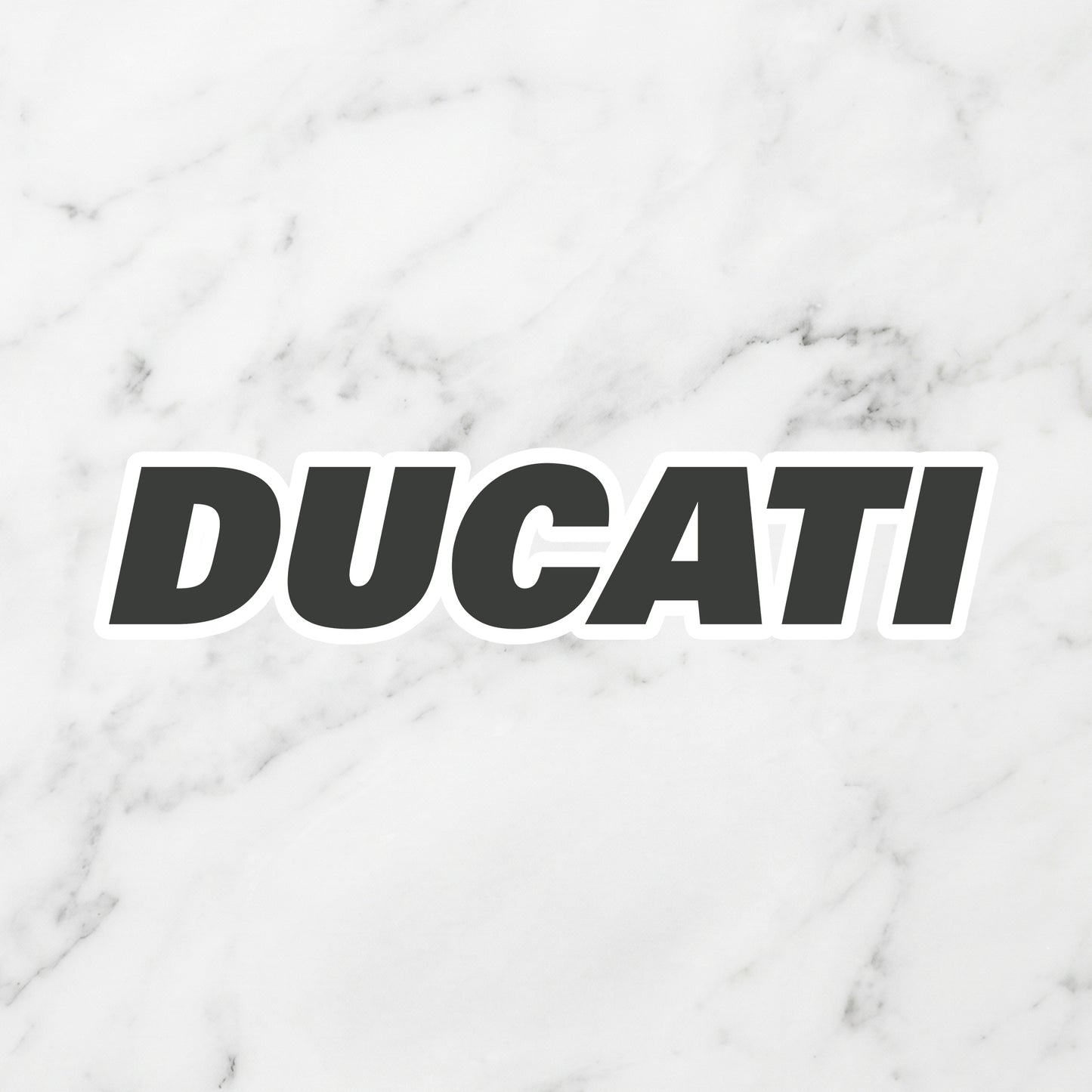 Ducati Kiss-Cut Vinyl Sticker – Racing Stealth Edition