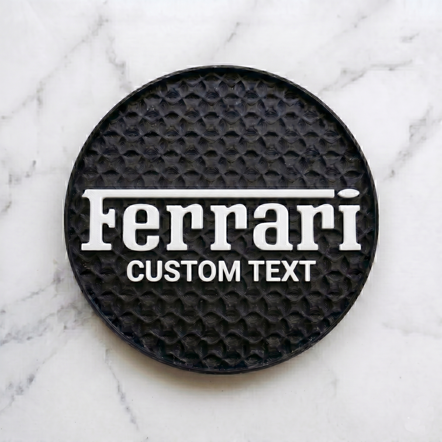 Ferrari Custom 3D Logo Coaster – Personalized Edition