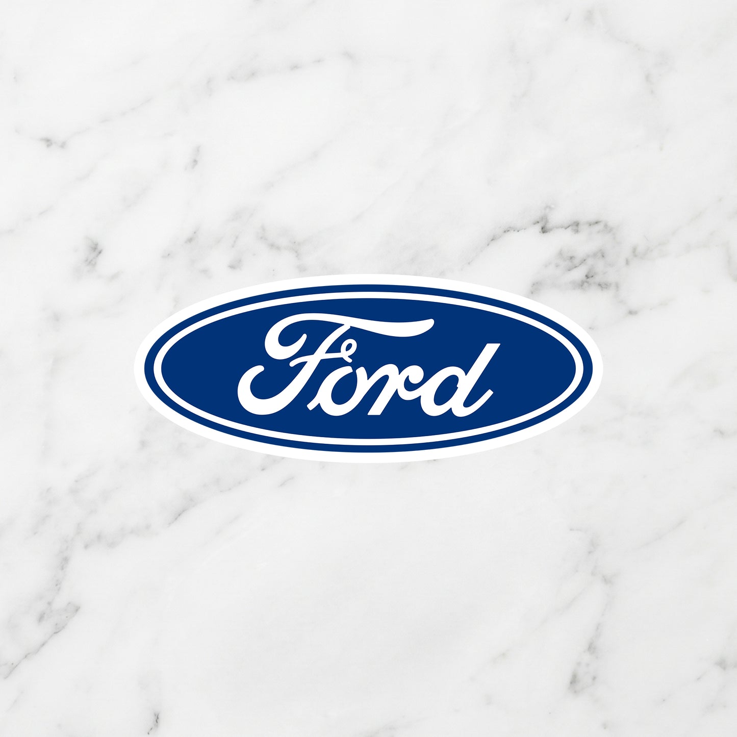 Ford Blue Oval Logo Kiss-Cut Vinyl Sticker – Heritage Script Edition
