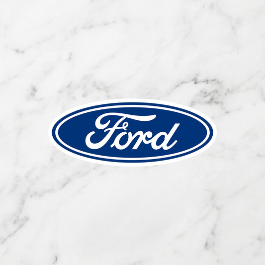 Ford Blue Oval Logo Kiss-Cut Vinyl Sticker – Heritage Script Edition