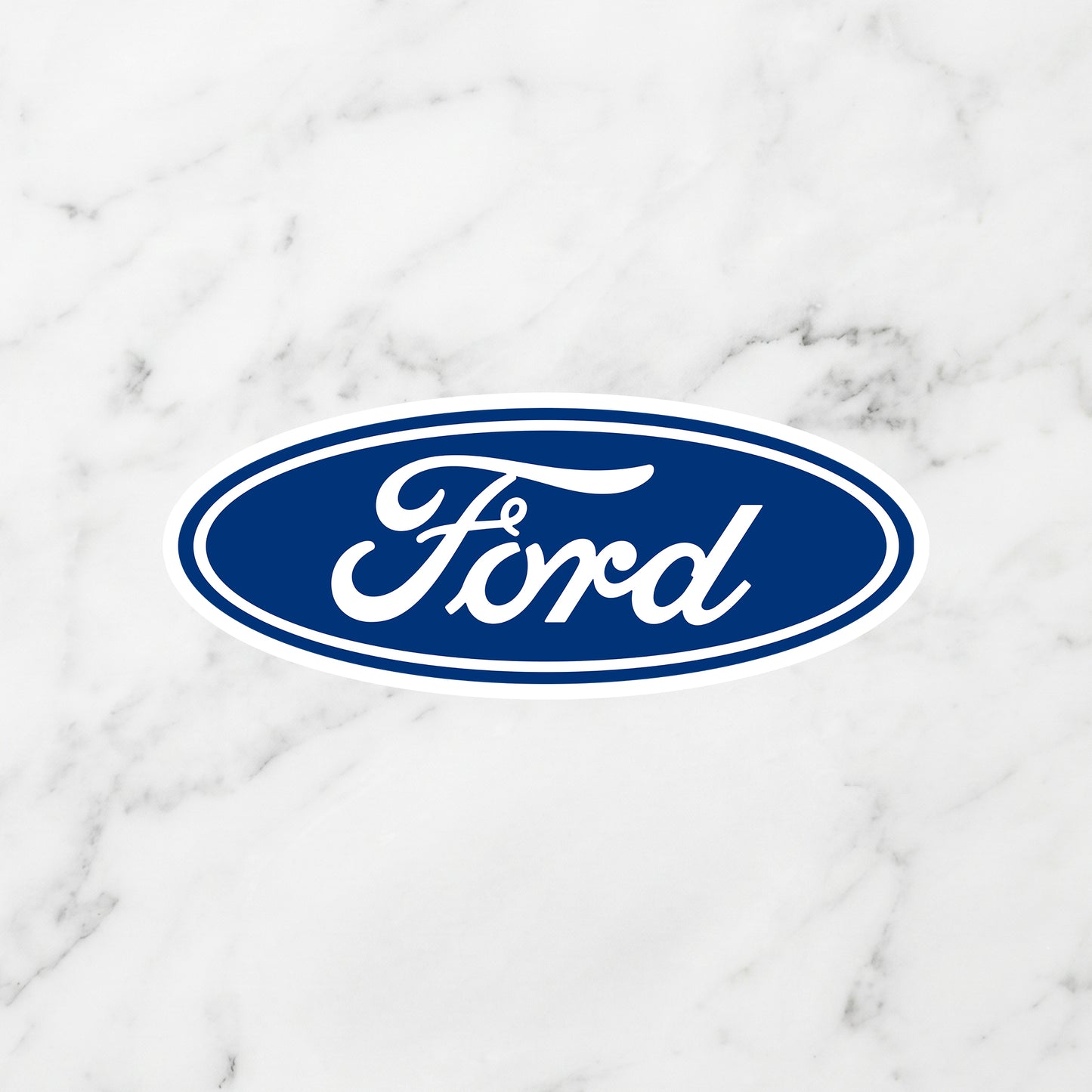 Ford Blue Oval Logo Kiss-Cut Vinyl Sticker – Heritage Script Edition
