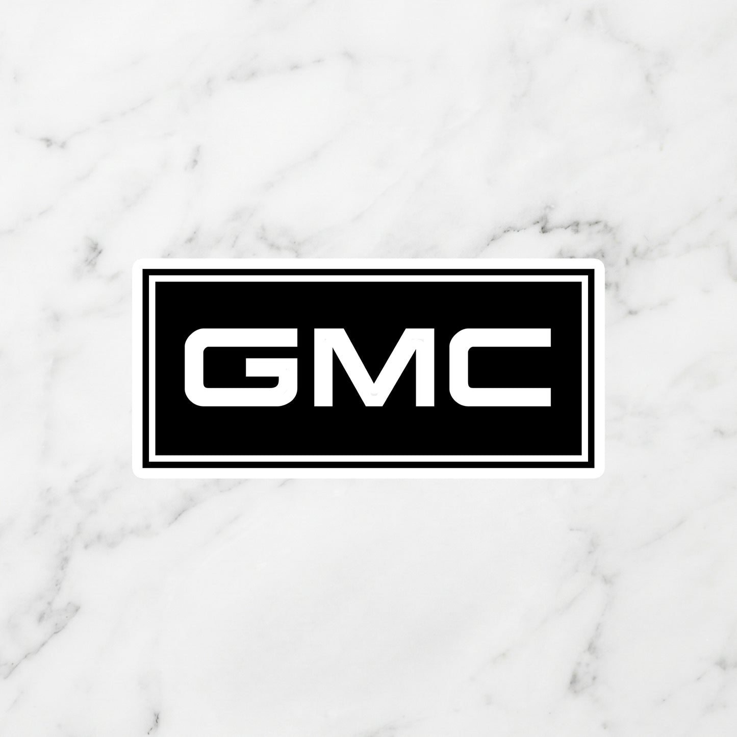 GMC Block Logo Kiss-Cut Vinyl Sticker – Professional Grade Stealth Edition
