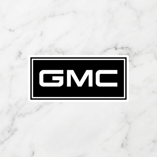 GMC Block Logo Kiss-Cut Vinyl Sticker – Professional Grade Stealth Edition