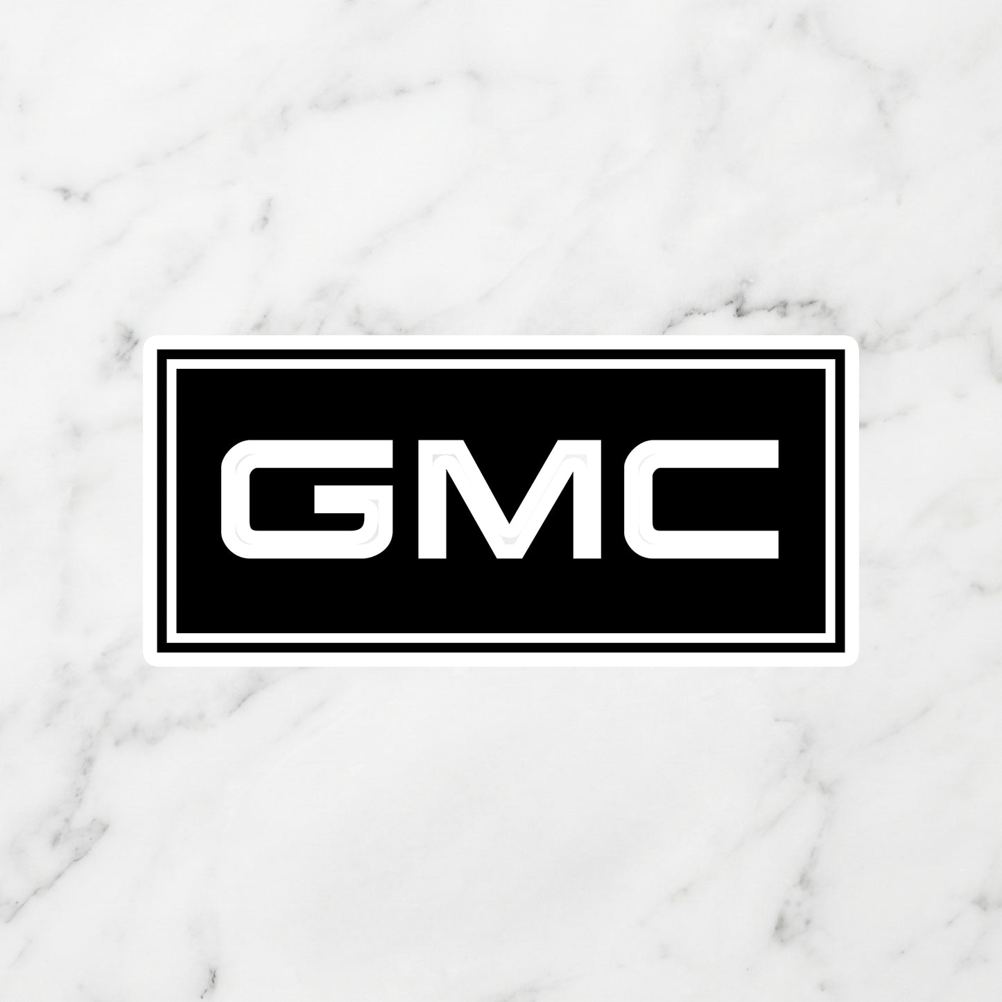 GMC Block Logo Kiss-Cut Vinyl Sticker – Professional Grade Stealth Edition