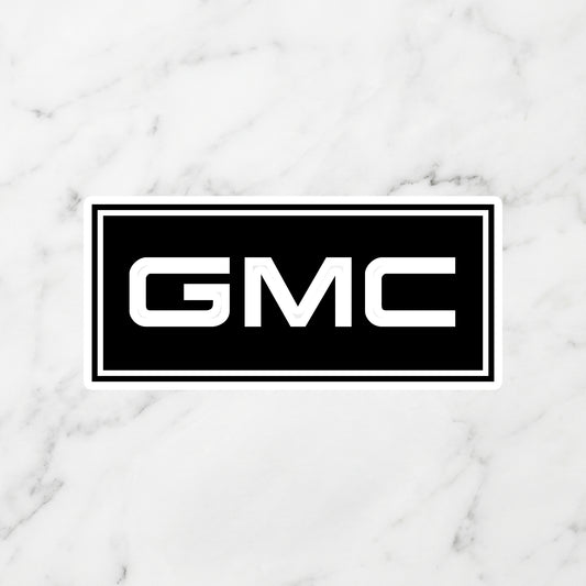 GMC Block Logo Kiss-Cut Vinyl Sticker – Professional Grade Stealth Edition