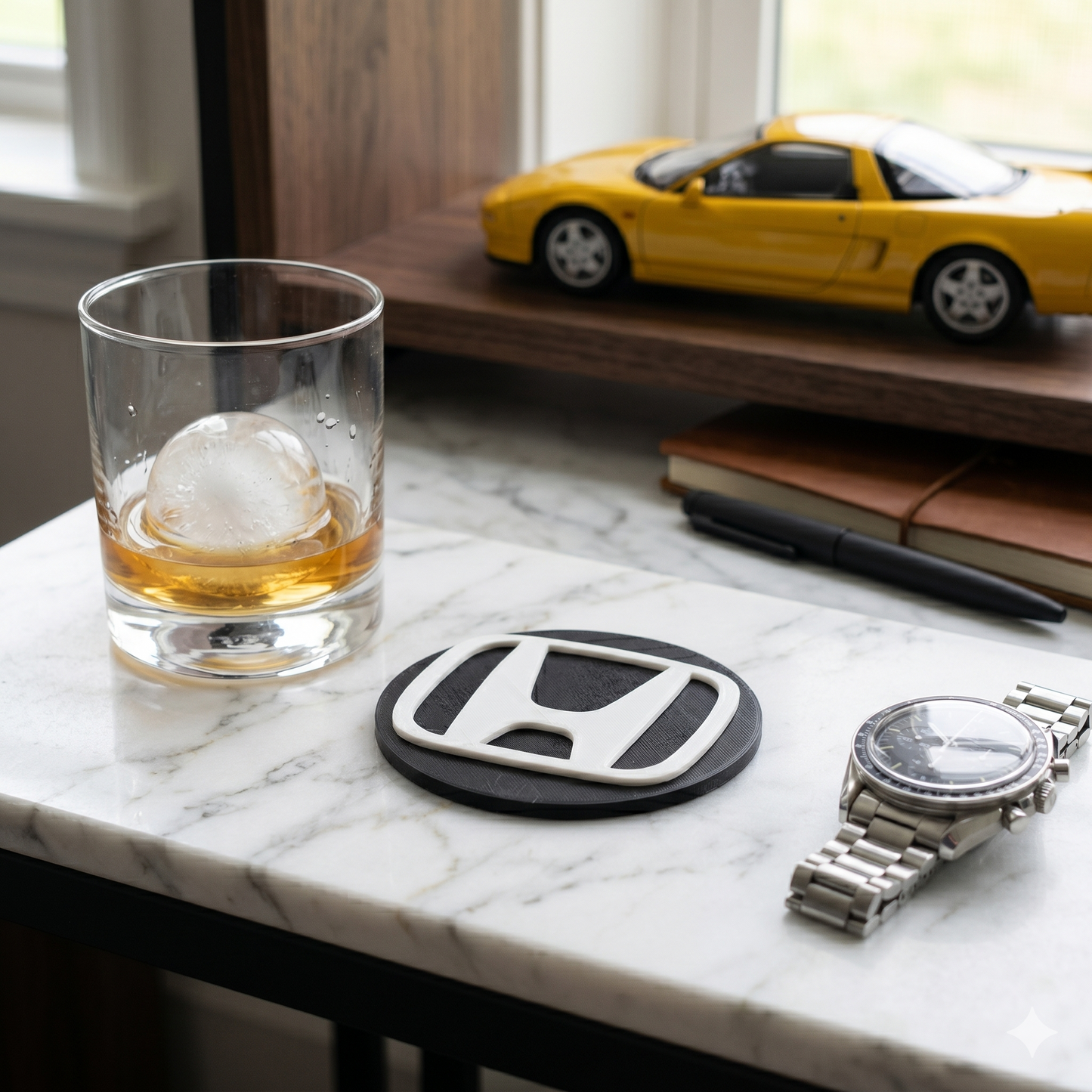 Honda Custom 3D Logo Coaster – Personalized Edition