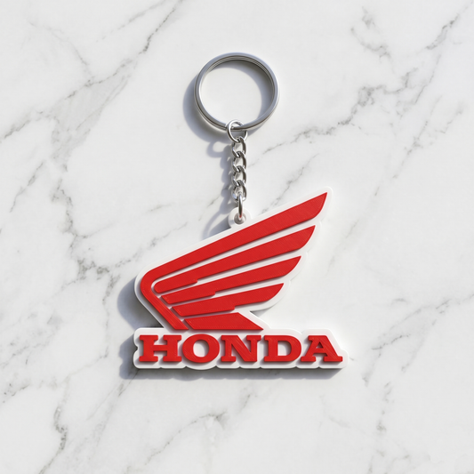 Honda Wing  Keychain – Iconic Red & White Racing Edition