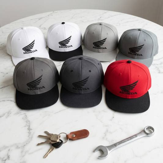 Honda Wing Classic Two-Tone Snapback Hat – Retro Moto Edition