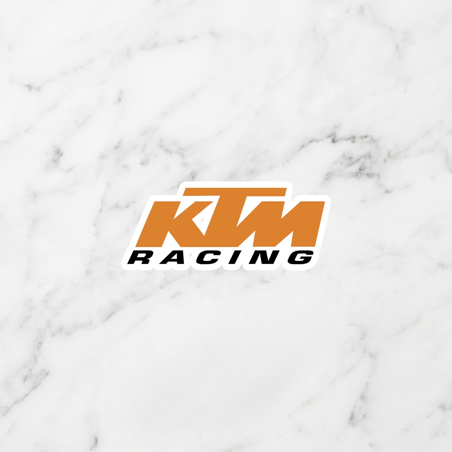 KTM Kiss-Cut Vinyl Sticker – Ready to Race Orange Edition