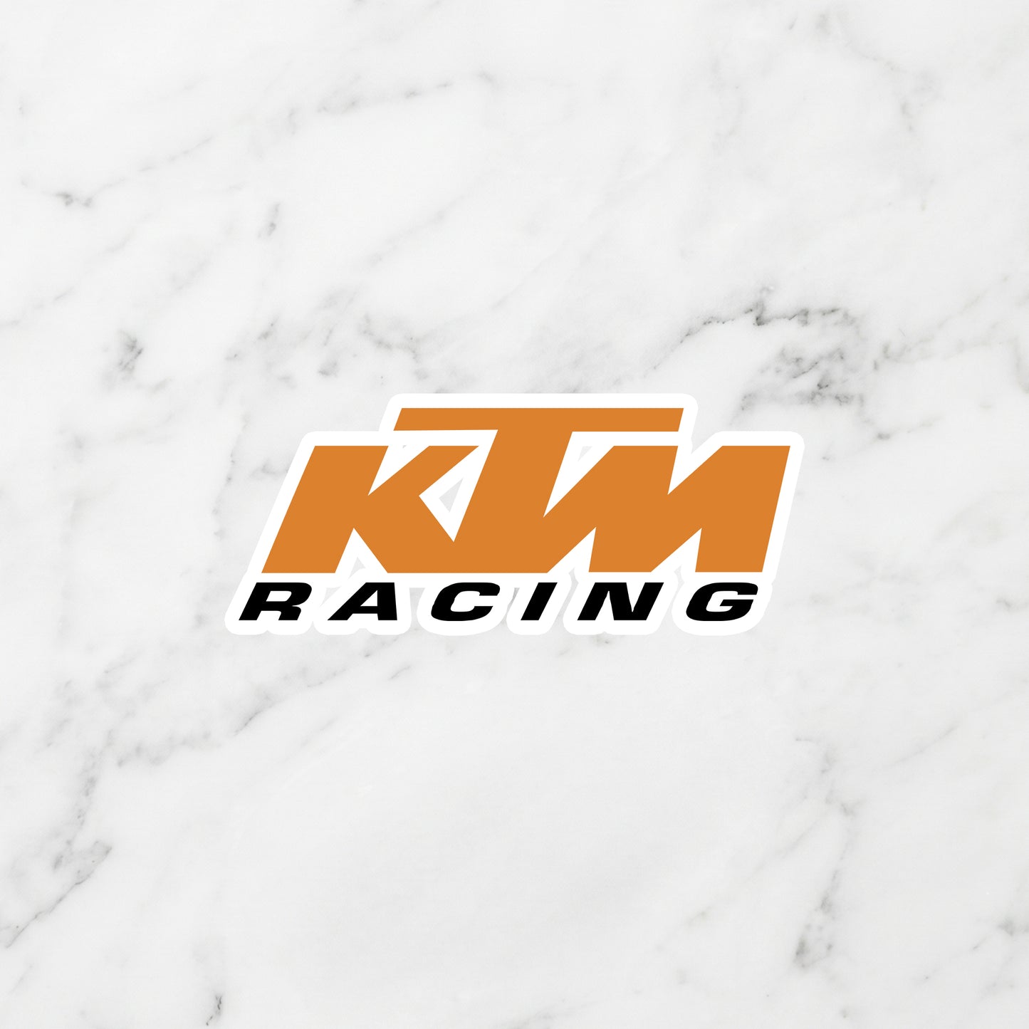 KTM Kiss-Cut Vinyl Sticker – Ready to Race Orange Edition