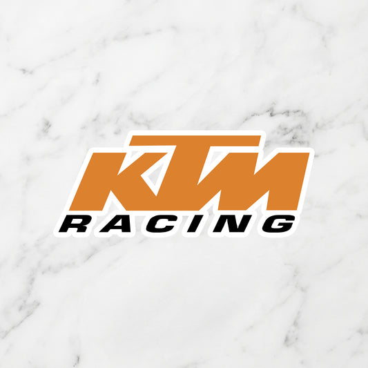 KTM Kiss-Cut Vinyl Sticker – Ready to Race Orange Edition