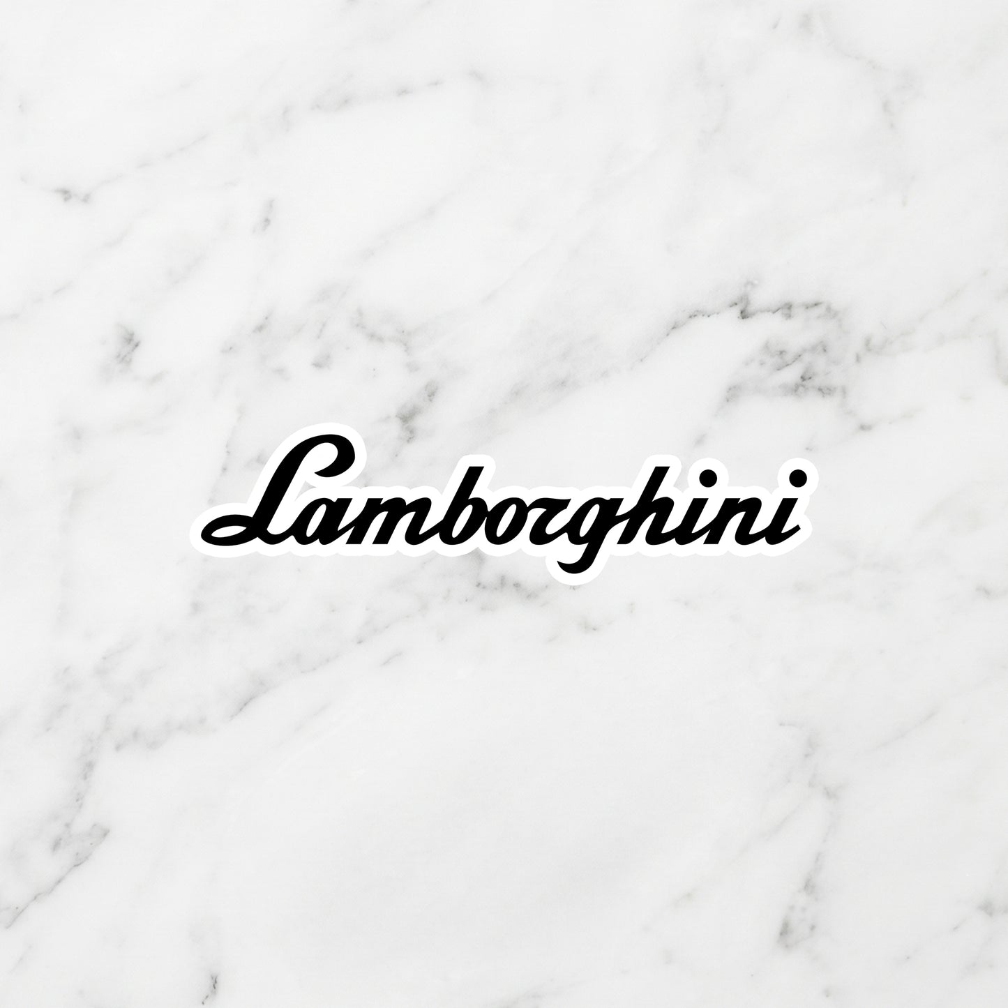 Lamborghini Kiss-Cut Vinyl Sticker – Sant'Agata Stealth Edition
