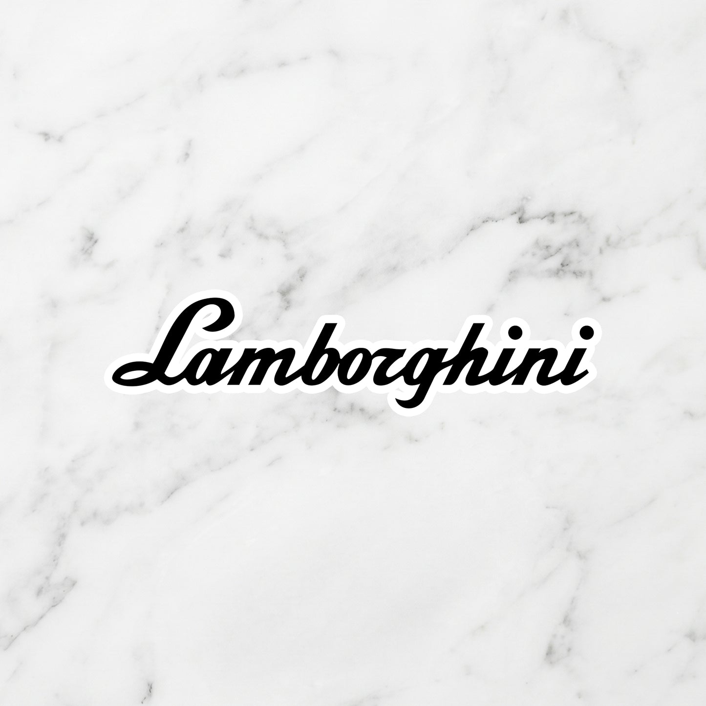 Lamborghini Kiss-Cut Vinyl Sticker – Sant'Agata Stealth Edition