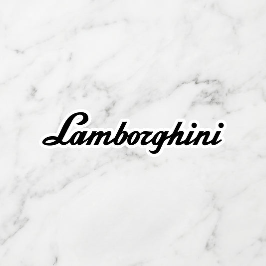 Lamborghini Kiss-Cut Vinyl Sticker – Sant'Agata Stealth Edition