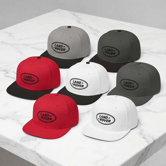 Land Rover Oval Logo Snapback Hat – Classic Flat Bill Cap